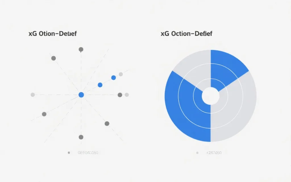 xG散点图与球队风格雷达图示例
